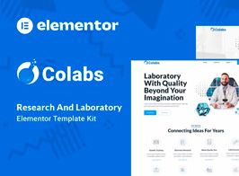 Colabs – Research & Laboratory Elementor Template Kit