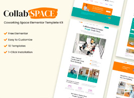 Collabspace – Coworking Space Elementor Template Kit