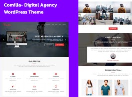 Comilla – Digital Agency One Page WordPress Theme
