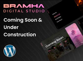 Bramha – Coming Soon & Under Construction WordPress Theme