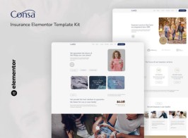 Consa – Insurance Elementor Template Kit