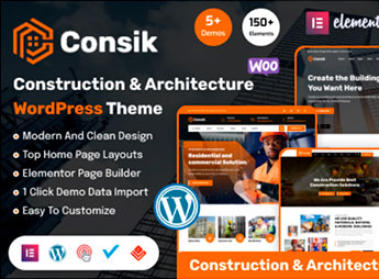 Consik – Construction, Building & Architecture WordPress Theme