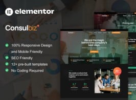 ConsulBiz – Business & Consulting Elementor Template Kit