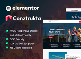 Conztrukta – Construction Services Elementor Template Kit