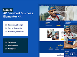 Cooler – AC Service & Business Elementor Pro Template Kit