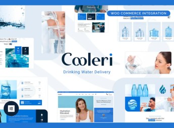 Cooleri – Drinking Water Delivery Elementor Pro Template Kit