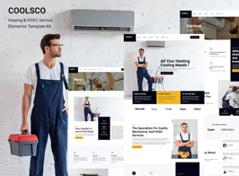 Coolsco – Air Conditioning Heating & HVAC Elementor Pro Template Kit