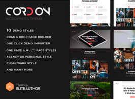 Cordon – Responsive One & Multi Page Portfolio Theme