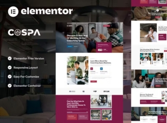 Cospa – Coworking Space & Virtual Office Elementor Template Kit