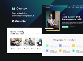 Coursey – Online Courses Elementor Template Kit