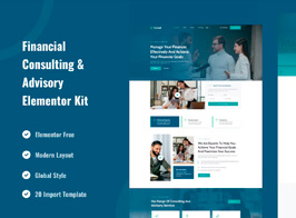 Covad – Financial Consulting & Advisory Services Elementor Template Kit