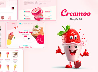 Creamoo – Ice Cream & Cake Shop Shopify Theme