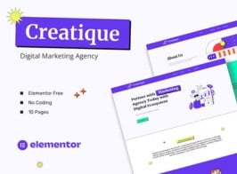 Creatique – Digital Marketing Agency Template Kit