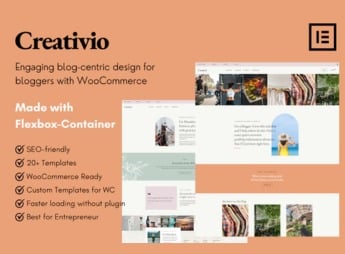 Creativio – Blogger Entrepreneurs Elementor Template Kit