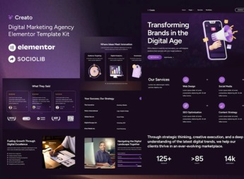 Creato – Digital Marketing Agency Elementor Template Kit