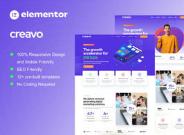 Creavo – Creative Agency & Digital Marketing Elementor Template Kit