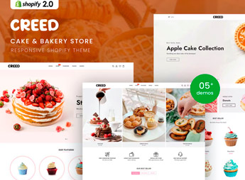 Creed – Cake & Bakery Responsive Shopify 2.0 Theme
