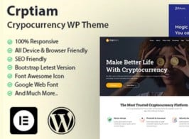 Crptiam – Cryptocurrency WordPress Theme