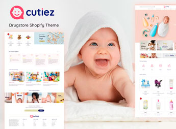 Cutiez – Kids Toys, Children Fashion Store Shopify Theme
