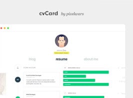 cvCard WP – Responsive WordPress Resume Theme