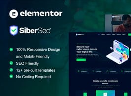 CyberSec – Cyber Security Services Elementor Template Kit