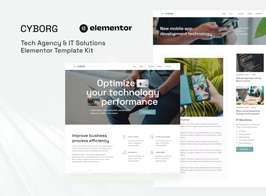 Cyborg – Tech Agency & IT Solutions Elementor Template Kit