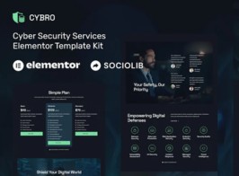Cybro – Cyber Security Services Elementor Template Kit