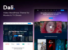 Dali – Movies & TV Shows WordPress Theme