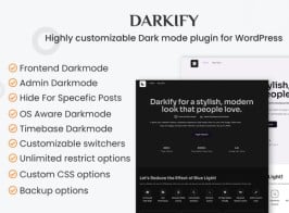 Darkify – WordPress Dark Mode Plugin