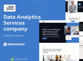 Dataprime – Data Analytics Services Elementor Template Kit