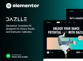 Dazlle – Dance Studio & Instructor Elementor Template Kit