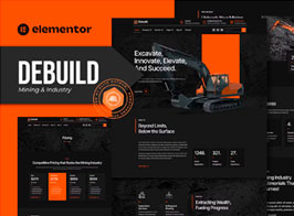 Debuild – Mining & Industry Elementor Pro Template Kit