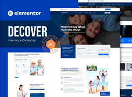 Decover – Insurance Company Elementor Template Kit