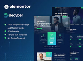 Decyber – Cyber Security Services Elementor Template Kit