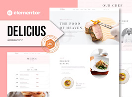 Delicius – Restaurant Elementor Template Kit
