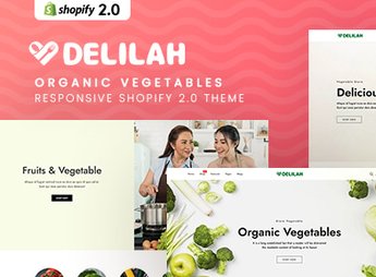 Delilah – Organic Vegetables Responsive Shopify 2.0 Theme