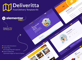 Deliveritta – Food Delivery Elementor Template Kit