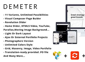 Demeter – One Page Parallax WordPress Theme