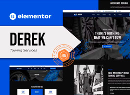 Derek – Towing Services Elementor Pro Template Kit