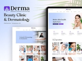 Derma – Beauty Clinic & Dermatology Elementor Template Kit