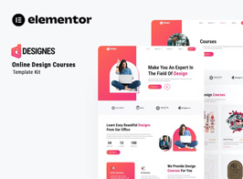 Designes – Online Design Course Elementor Template Kit