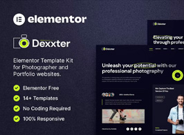 Dexxter – Photography & Portfolio Elementor Template Kit