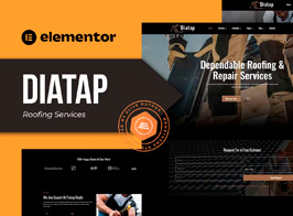 Diatap – Roofing Services Elementor Template Kit