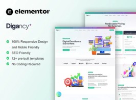 Digancy – Digital Agency Elementor Template Kit