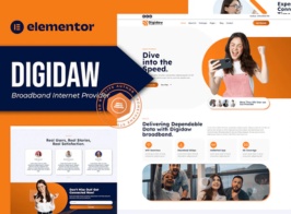 Digidaw – Broadband Internet Services Provider Elementor Template Kit