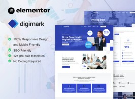 Digimark – Digital Marketing Agency Elementor Pro Template Kit