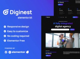 Diginest – Digital Agency Elementor Template Kit