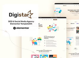 Digistar – SEO And Social Media Agency Elementor Template Kit