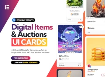 Struninn – Digital Items & Auctions – UI Cards For Elementor