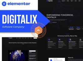 Digitalix – Software Company Elementor Pro Template Kit